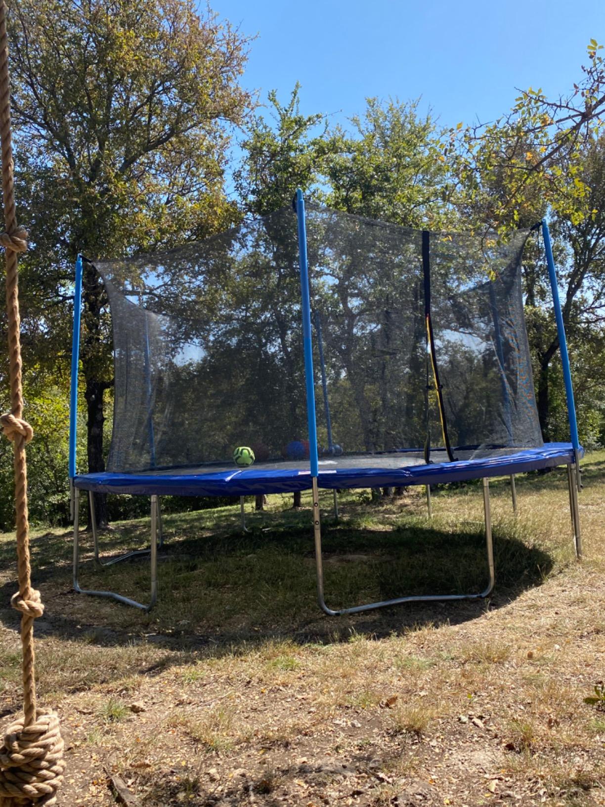ORCC Oval Outdoor Trampoline with Safety Net - Recreational Gymnastics Trampoline for Kids, 1200LBS Capacity, Heavy-Duty Galvanized Steel Frame customer photo 2