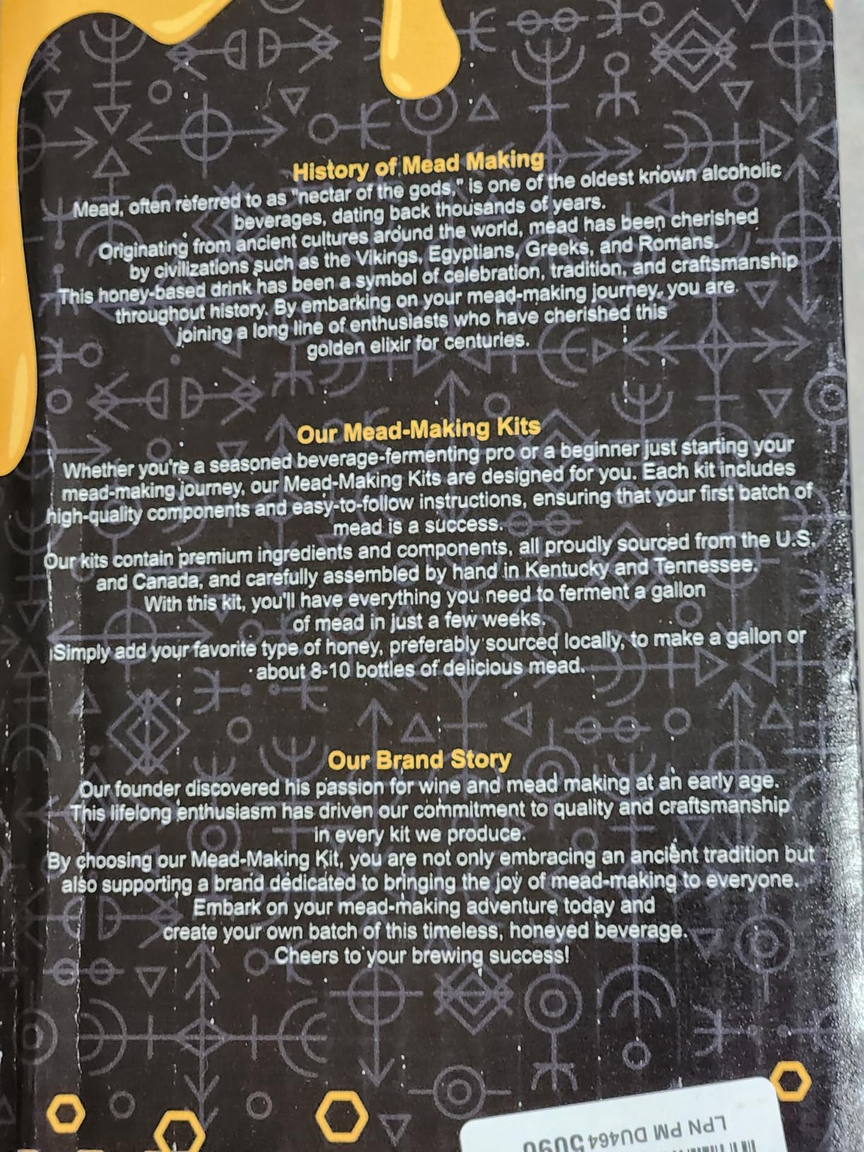 Ultimate Honey Mead Making Kit with Yeast and Starter Home Brew Accessories, Reusable, Step-by-Step Brewing Process, 1 Gallon, Made in the USA customer photo 2