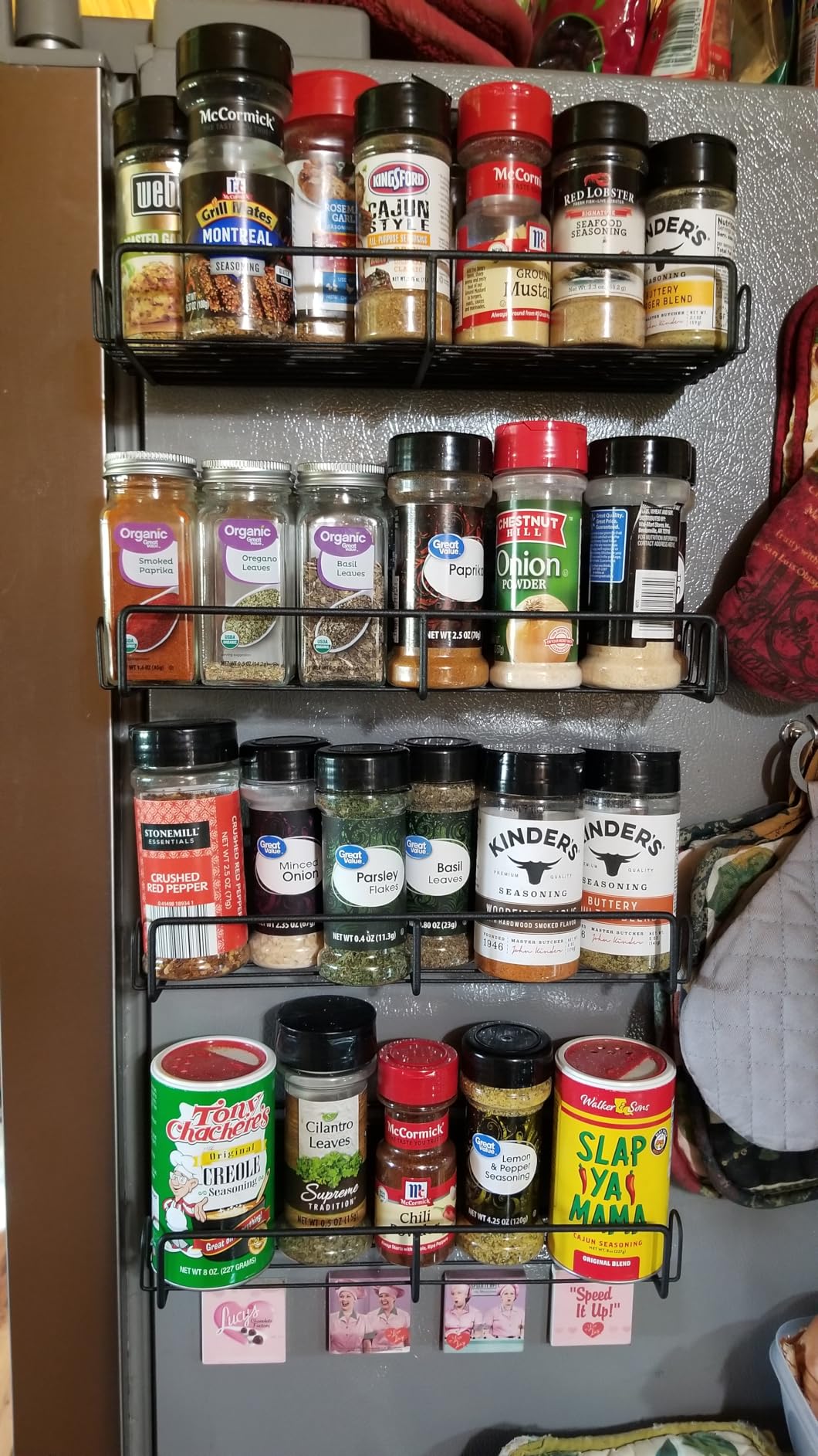 coobest 8-Tier Over the door Spice Rack Organizer, Large Heavy Duty Metal Wall Mount or Over The Door, 2 in 1 Rust-Proof Hanging Storage Shelf for Kitchen Pantry, Bathroom, Laundry Room, Closet customer photo 1