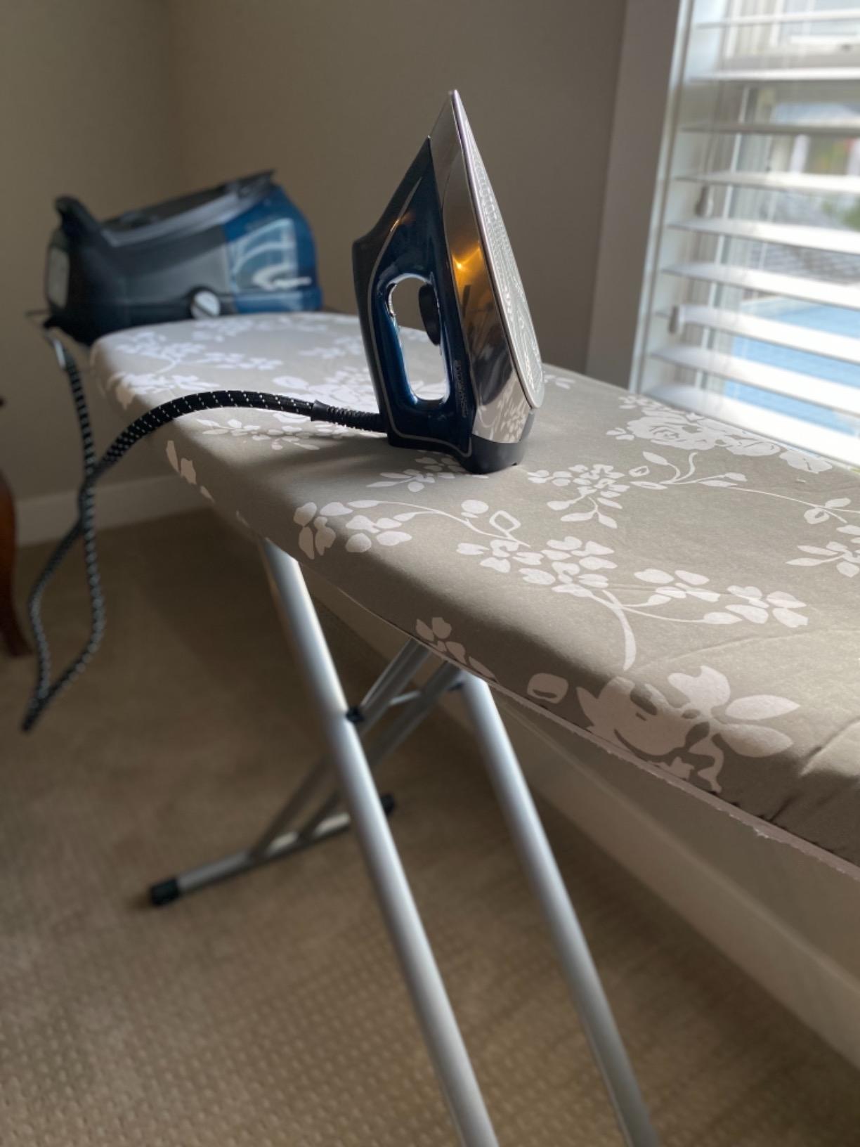 Bartnelli Premium Full-Size Ironing Board 45x15 Inch Large Surface, Integrated Upgraded Iron Rest with Hanger Rack, Height Adjustable, Heavy-Duty Metal Frame, 4 Non-Skid Feet, 4-Layer Cover & Pad customer photo 1