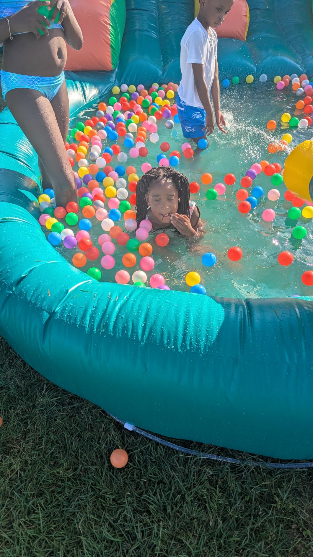 26.3FT Commercial Grade Inflatable Water Silde for Kids Adults, Heavy Duty PVC Adult Water Slides with Big Airtight Water Pool, Adult Waterslide with 900W Blower for Outdoor customer photo 1