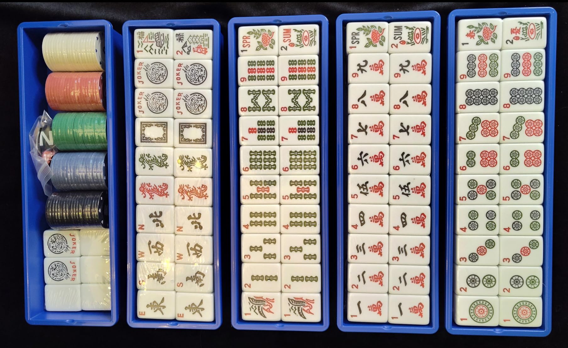 Upgraded American Mahjong Tile Set, 166 Large 1.5