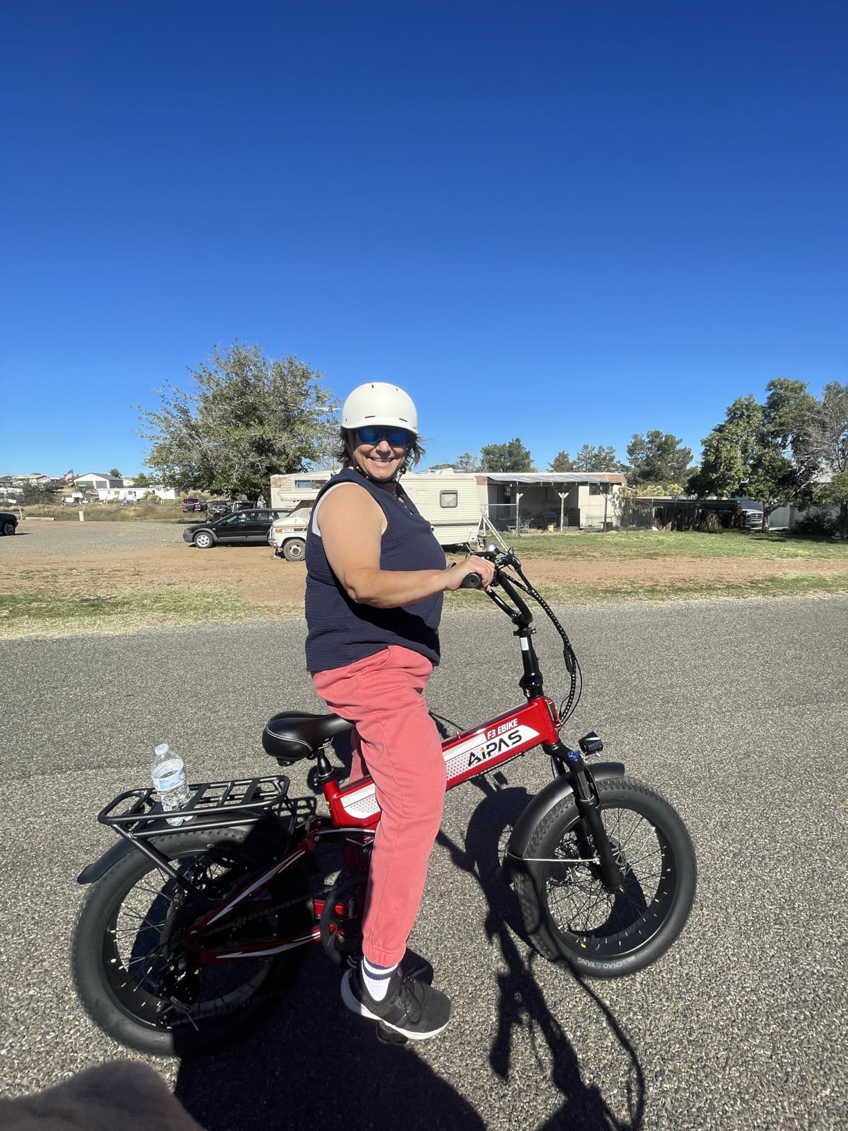 Aipas F3 Max Folding Electric Bike for Adults, Full Suspension 20 inch Fat Tire, 1800W Peak Motor, 85-Mile Range, 864Wh Battery, Hydraulic Disc Brakes for Urban Commuting and Weekend Adventure, Class 3/2/1 customer photo 1