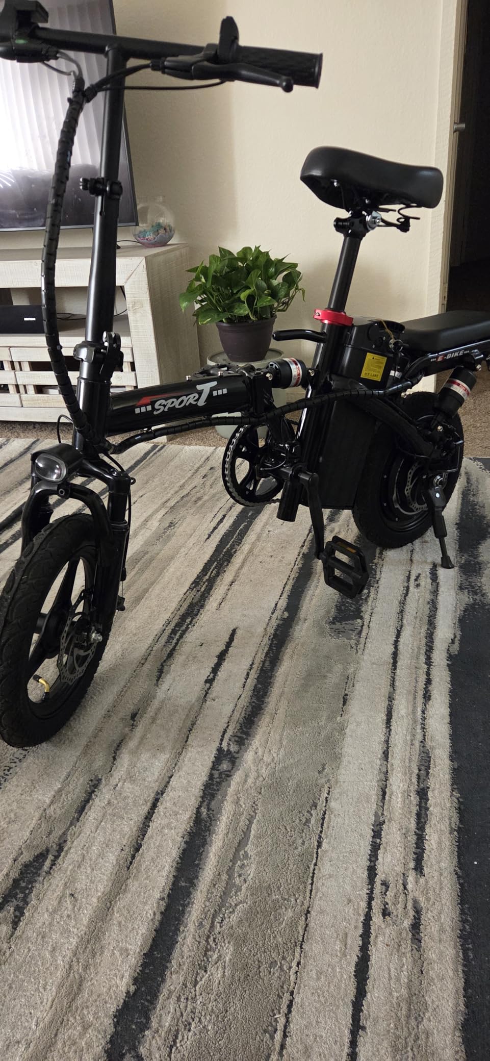 ASKGO Electric Bike for Adults and Teens, 800/1200W Peak, 14-Inch Folding Ebike with Dual Suspension customer photo 1