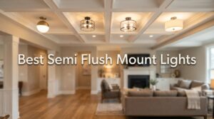 best semi flush mount lights