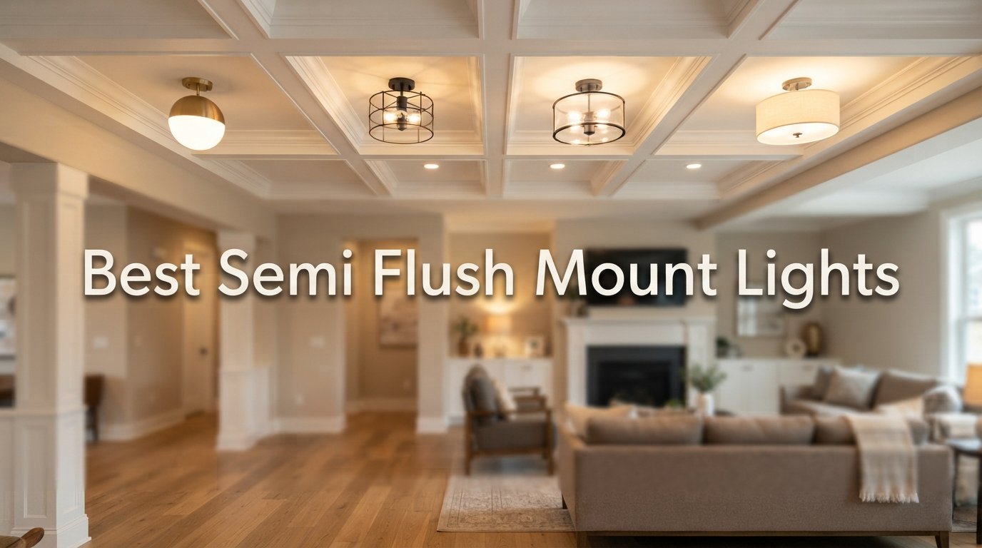 best semi flush mount lights