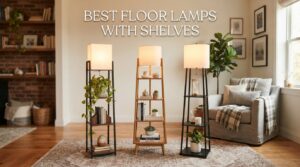 best floor lamps with shelves