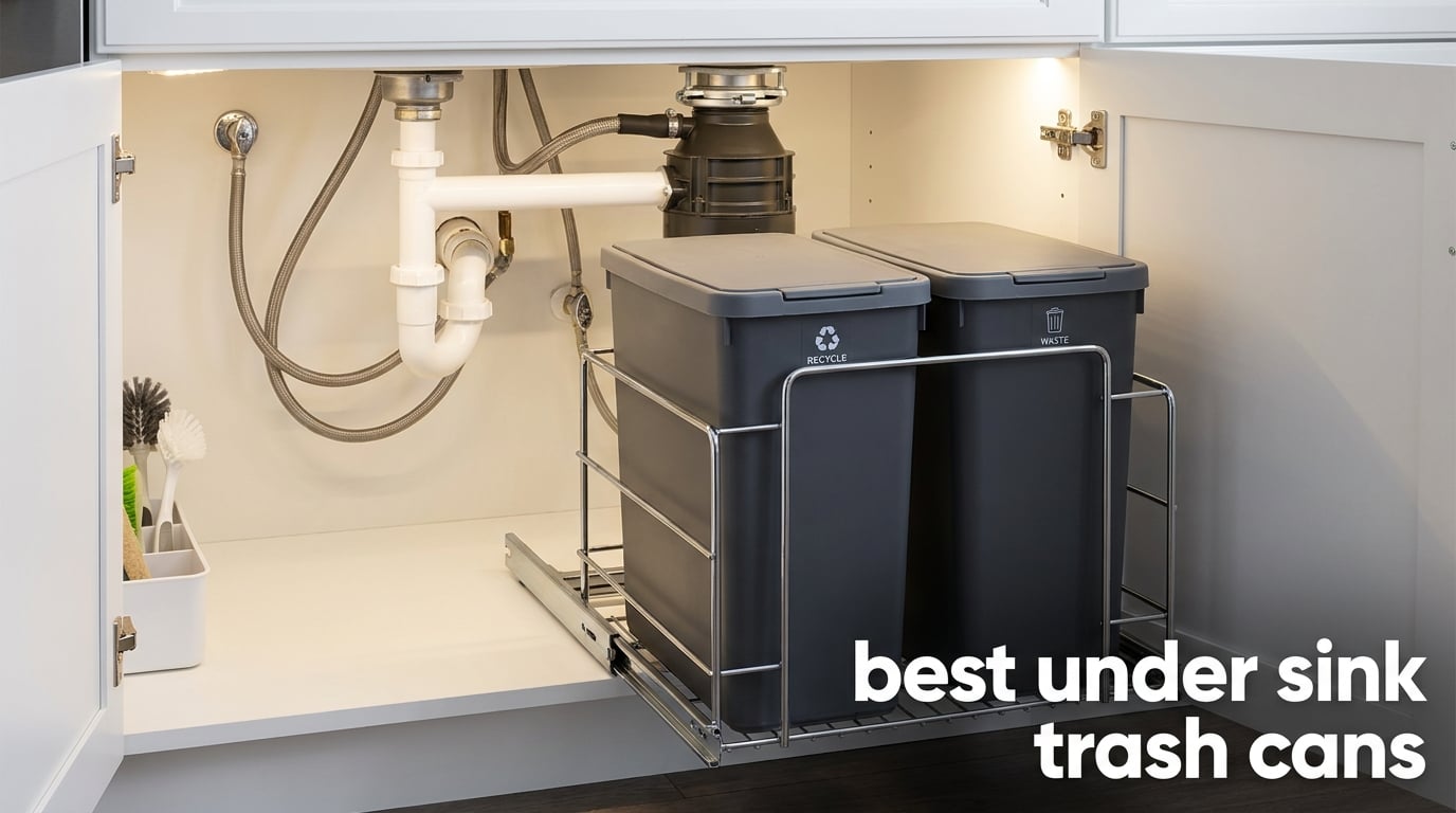 best under sink trash cans