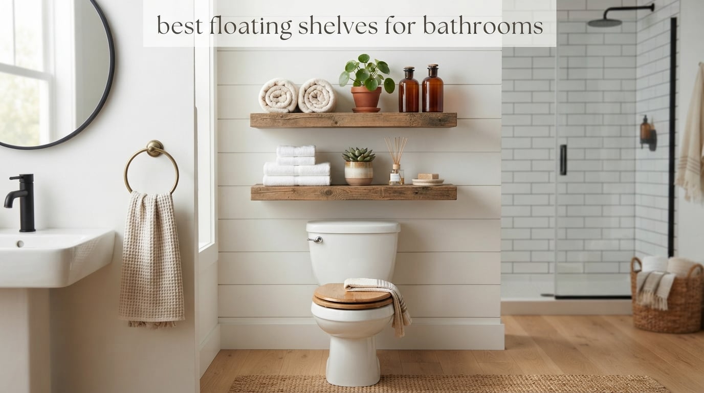 best floating shelves for bathrooms