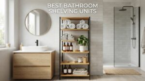 best bathroom shelving units