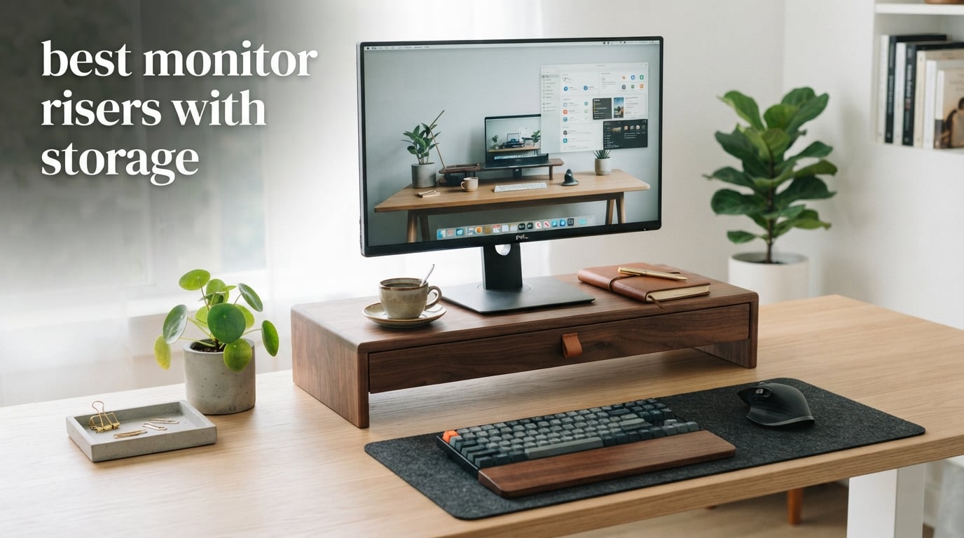 best monitor risers with storage