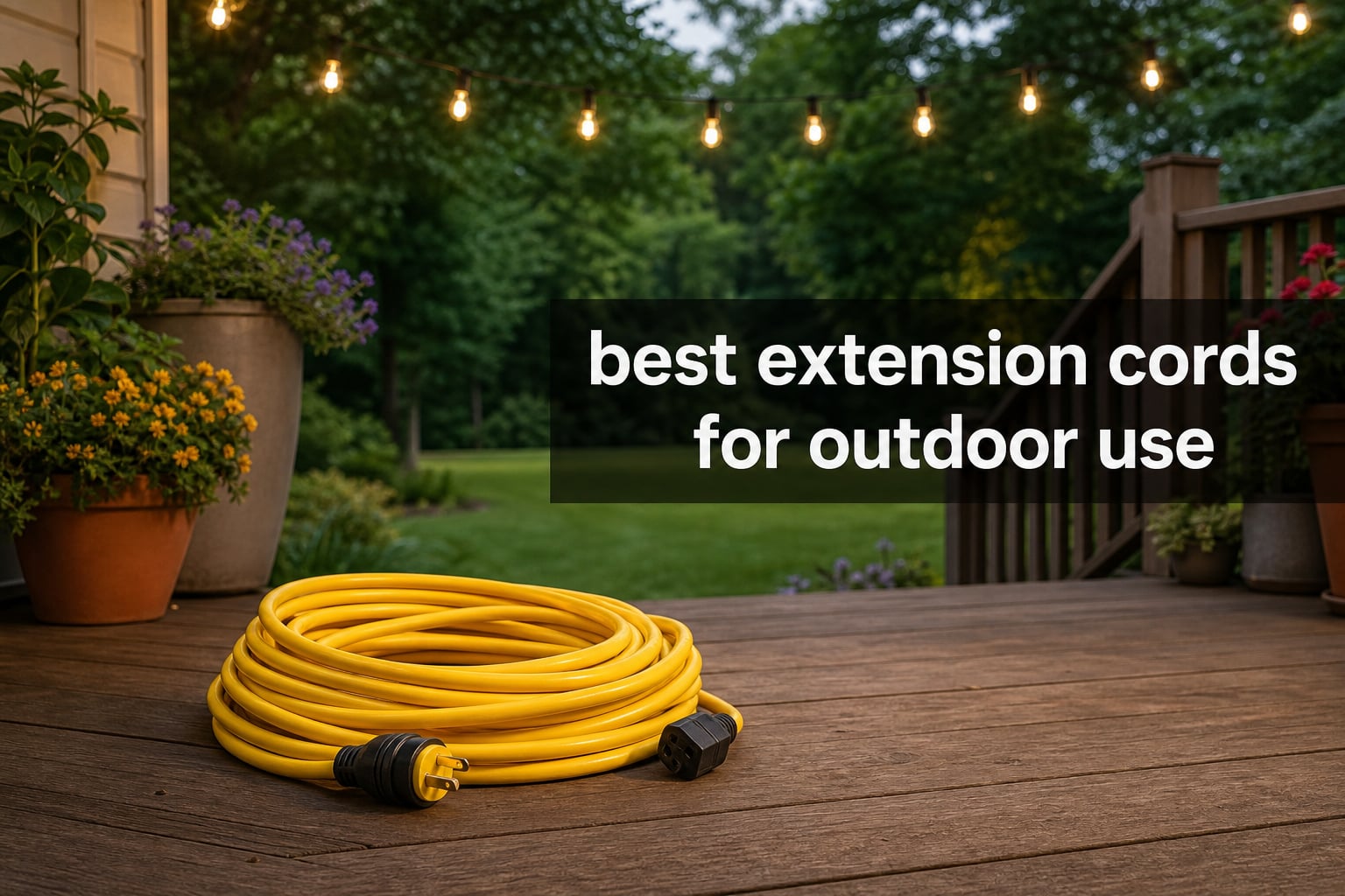 best extension cords for outdoor use
