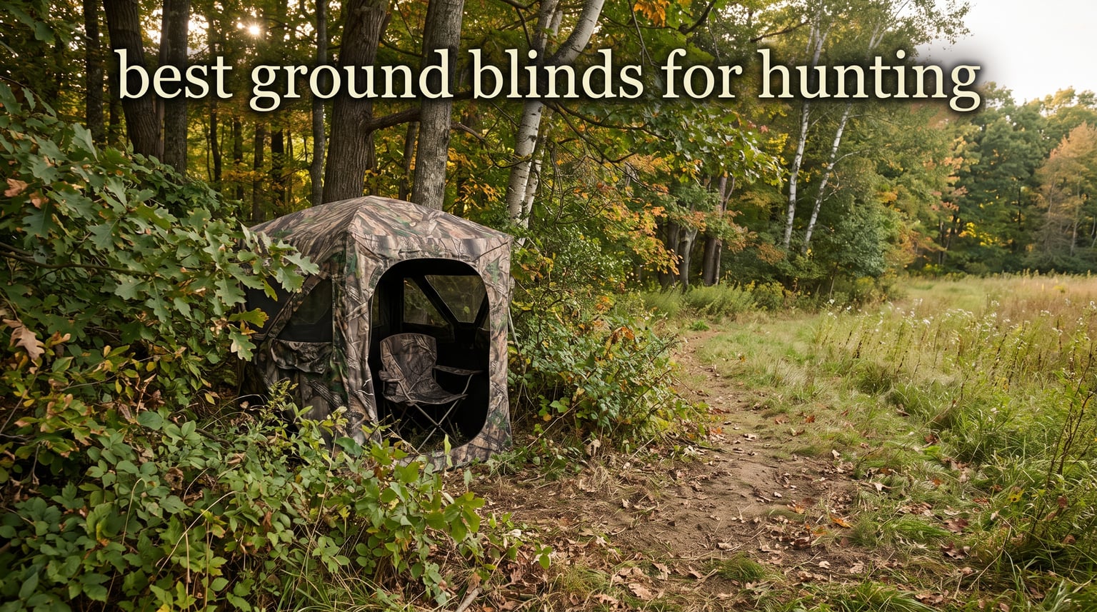 best ground blinds for hunting