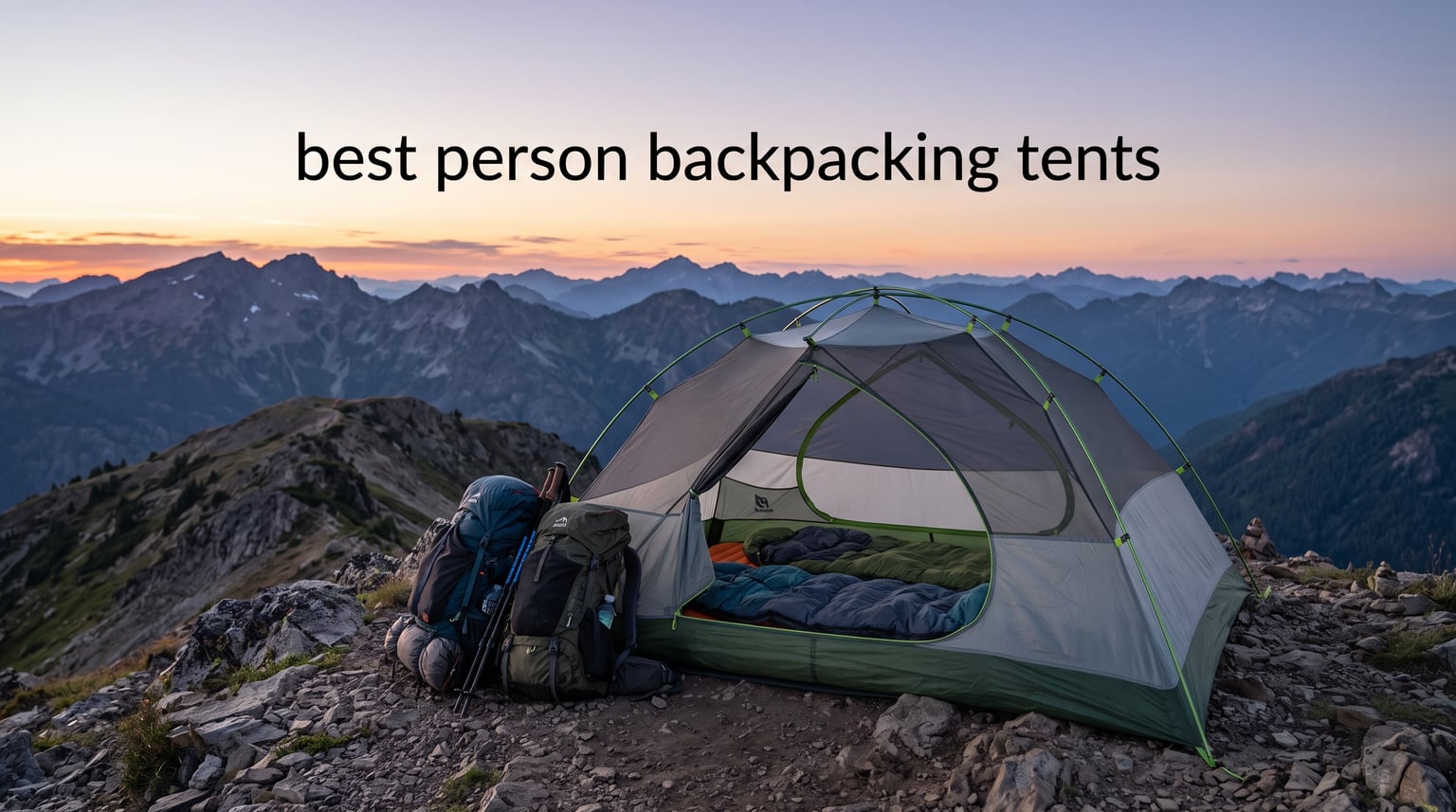 best 2 person backpacking tents