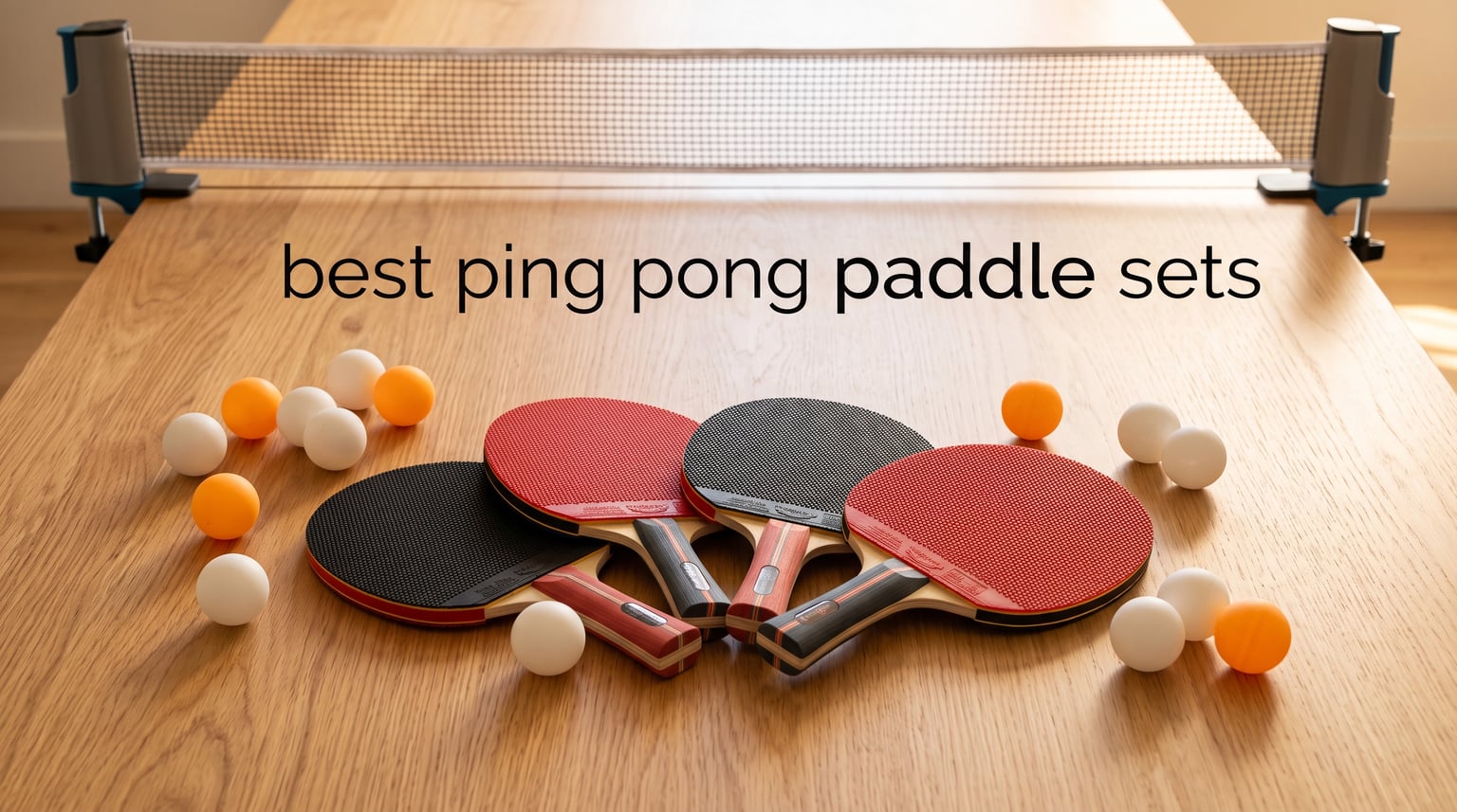 best ping pong paddle sets