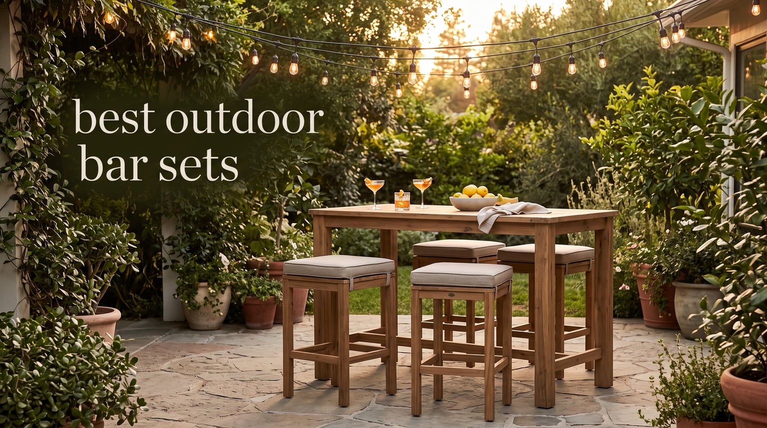 best outdoor bar sets