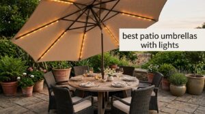 best patio umbrellas with lights
