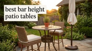 best bar height patio tables