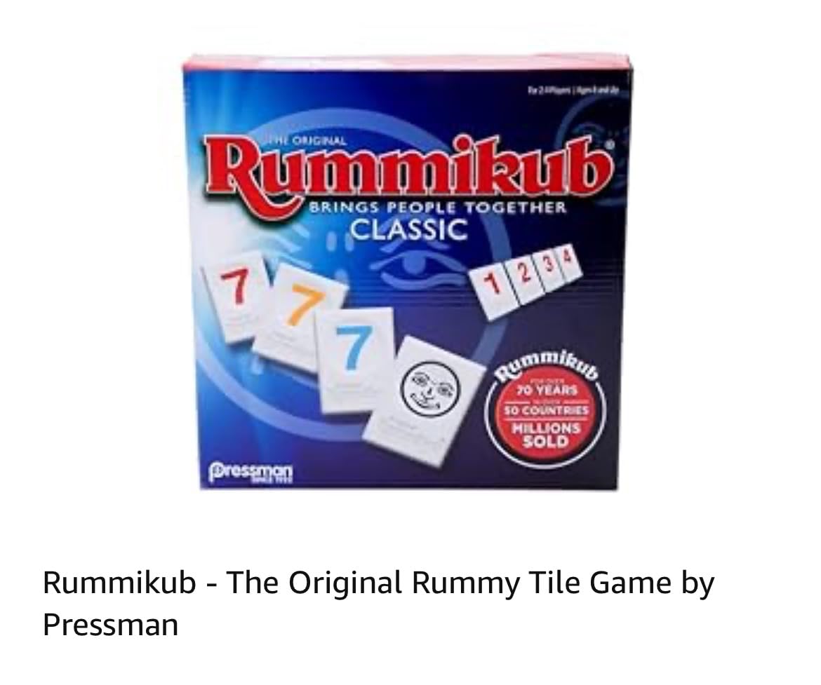 Pressman Rummikub - The Original Rummy Tile Game | Exciting Family Game of Strategy and Luck | Promotes STEM Skills | For Kids, Teens, Adults | 2-4 Players, Ages 8+ customer photo 2