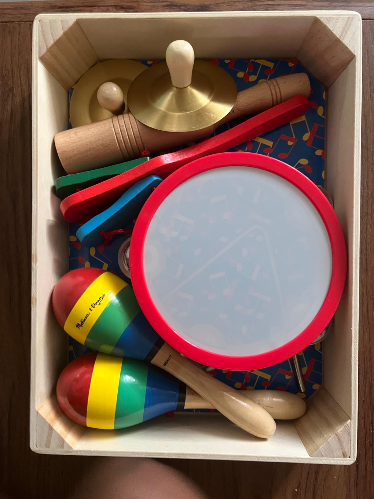 Melissa & Doug Band-in-a-Box Clap! Clang! Tap! - 10-Piece Musical Instrument Set customer photo 2