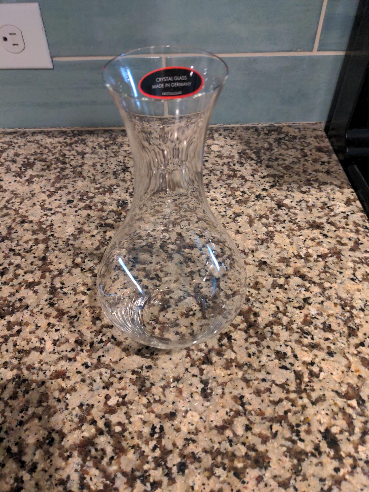 Riedel Cabernet Wine Decanter, Red Wine Decanter Crystal Glass 1440/13 | 37 1/8 oz capacity, 9 inches high, helps separate sediment from older vintages customer photo 2