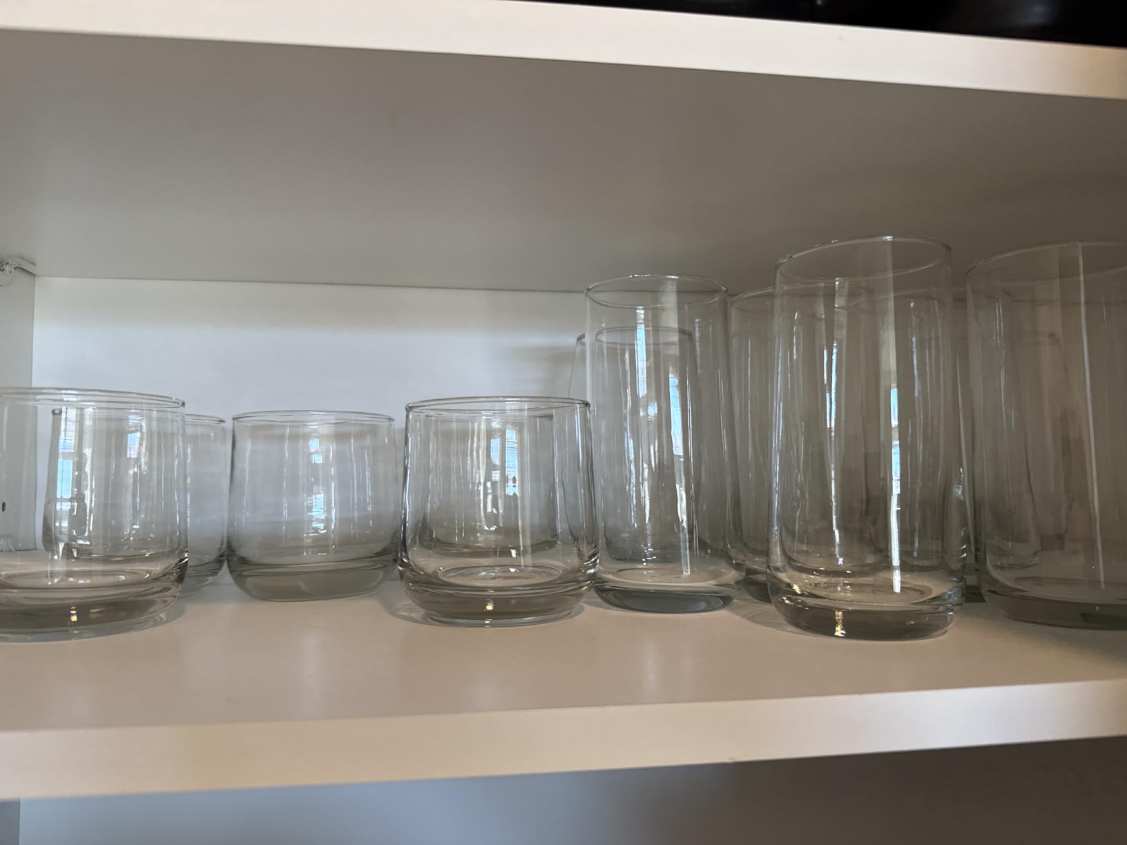Libbey Polaris Tumbler & Rocks Drinking Glasses Set of 16, Clear Glass Cups | 16.25 oz and 12.25 oz Capacities for Water, Juice, Cocktails, and More with Dishwasher-Safe Convenience for Easy Cleanup customer photo 2
