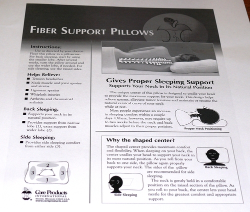 Tri-Core Ergonomic Pillow for Neck Pain Relief MidSize Gentle WH customer photo 2