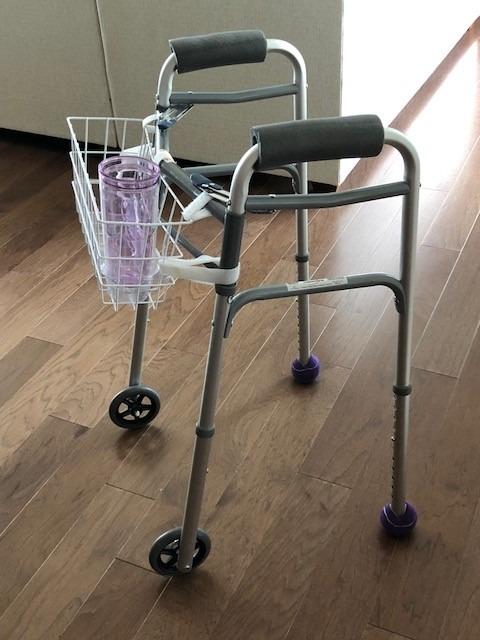 HealthSmart Durable Walker Accessories Basket For Walker | No Tools Needed | Secure Cup Holder & Tray | Walker Accessories Bag - Easy Installation Walker Basket For Folding Walker | 16x5.5x7 inches customer photo 1