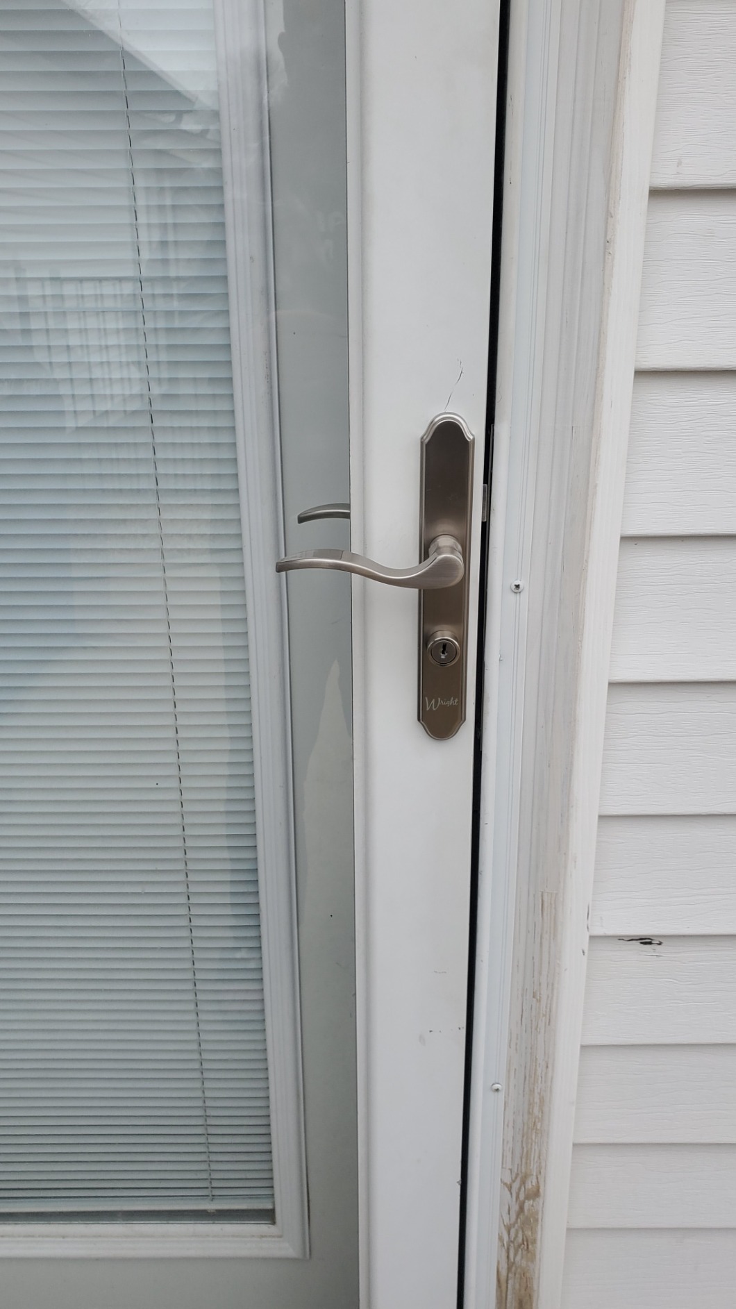 Wright Products Serenade Mortise Keyed Lever Mount Latch with Deadbolt for Screen and Storm Doors, Satin Nickel customer photo 2