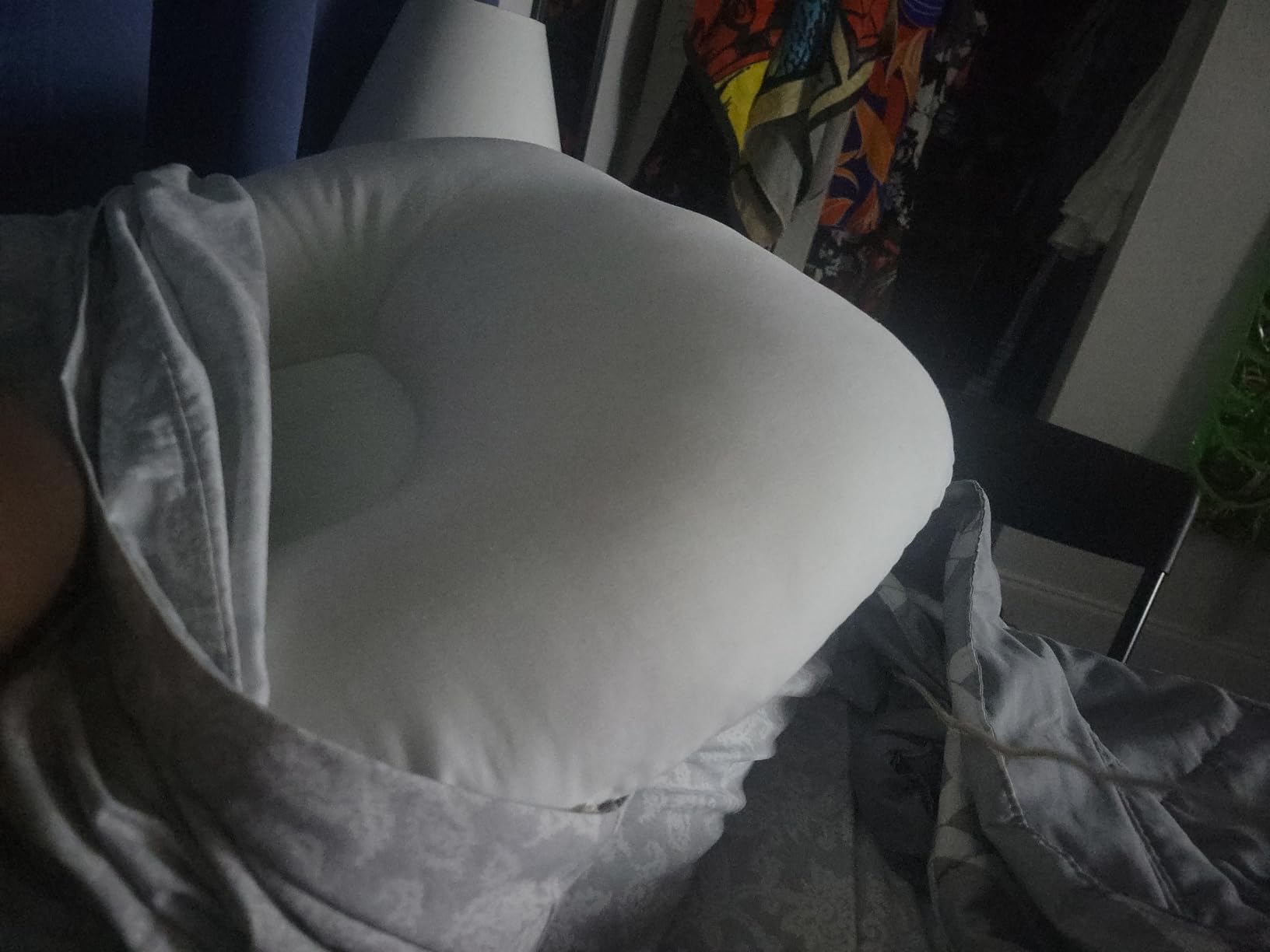 Ergonomic Cervical Pillow for Neck Pain Relief Back & Side Sleepers MID WH customer photo 2