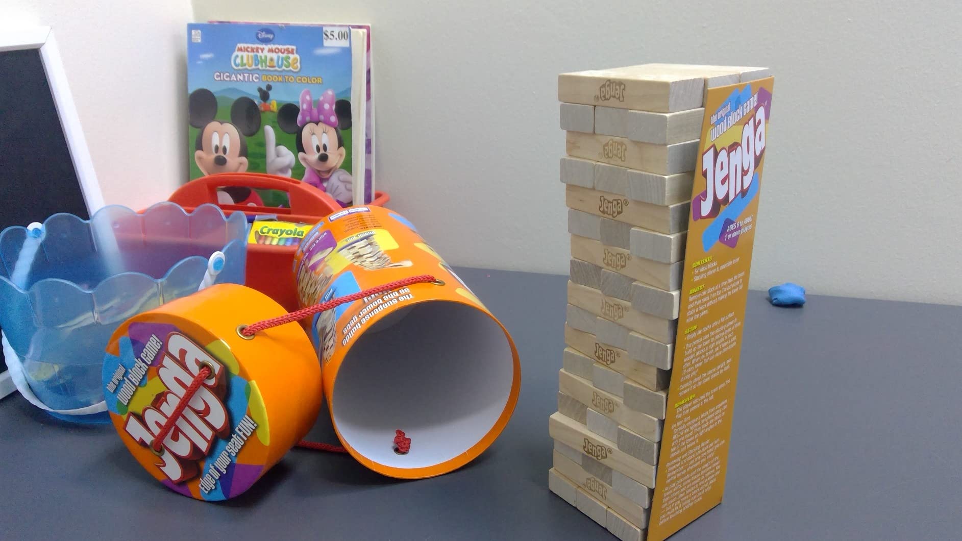 Hasbro Gaming Jenga Wooden Blocks Stacking Tumbling Tower Game | Party Games for Kids & Families | Stocking Stuffers | Ages 6+ (Amazon Exclusive) customer photo 2