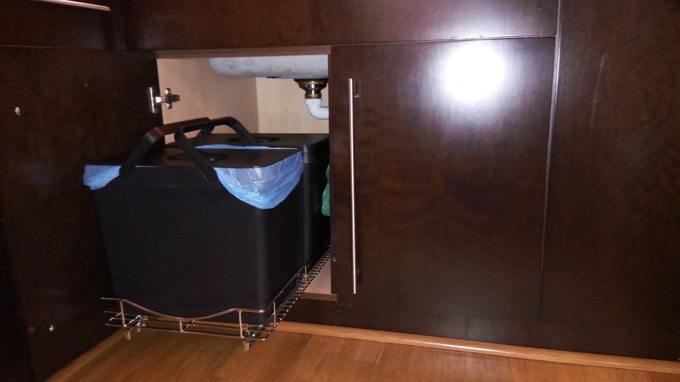 LYNK PROFESSIONAL Pull Out Cabinet Organizer, Kitchen Slide Out Drawer, 14W x 21D chrome rollout shelf customer photo 1