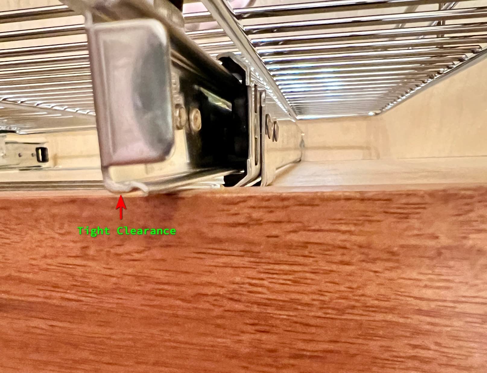 LYNK PROFESSIONAL Pull Out Cabinet Organizer, Kitchen Slide Out Drawer, 14W x 21D chrome rollout shelf customer photo 2