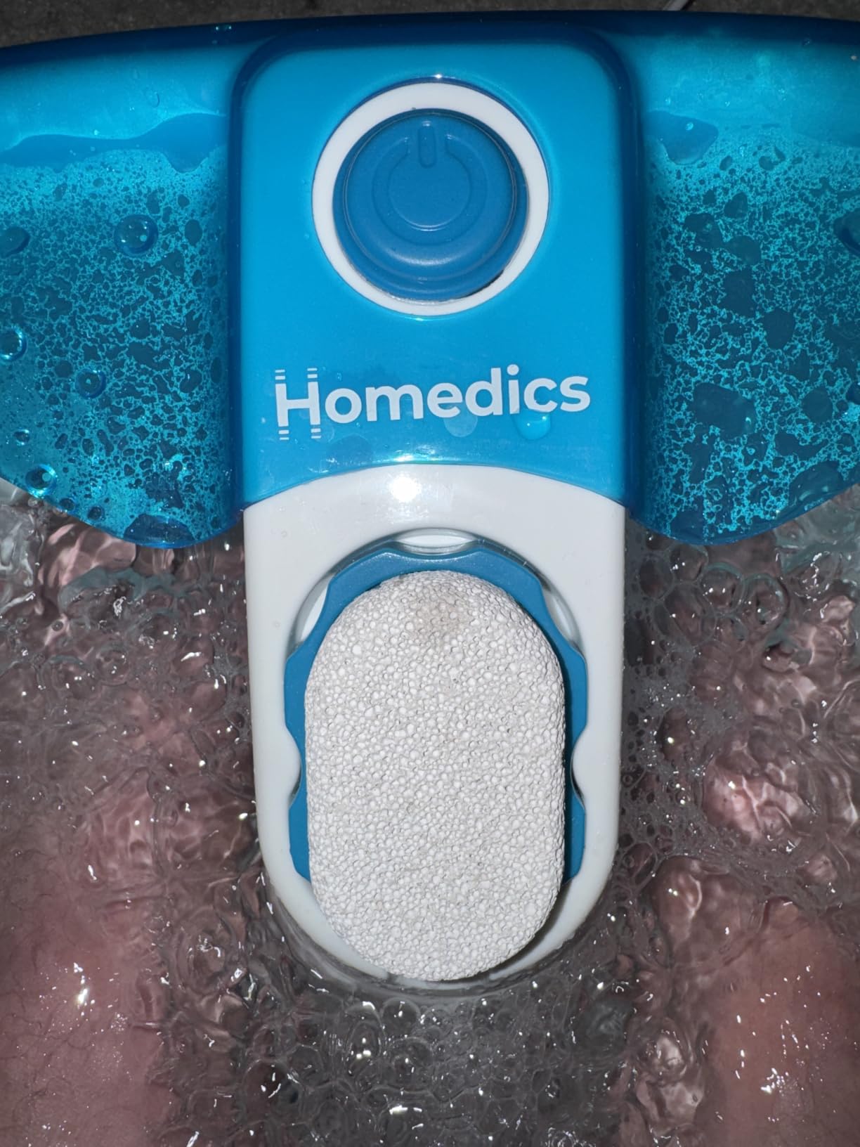 Homedics Bubble Mate Foot Spa, Toe Touch Controlled Foot Bath with Invigorating Bubbles and Splash Proof, Raised Massage Nodes and Removable Pumice Stone customer photo 1