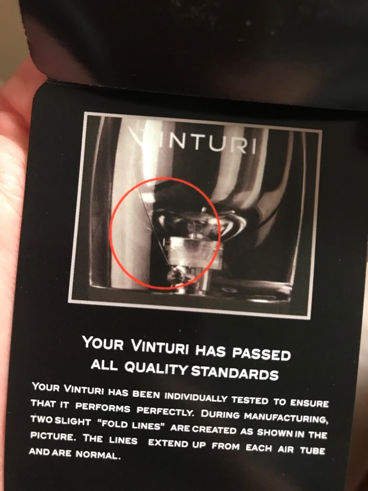 Vinturi Wine Aerator Pourer and Decanter for Red Wines Patented Design Perfectly Aerates Wines By The Glass or Bottle With Distinctive Sound, Includes No-Drip Base & Sediment Screen, Black customer photo 2
