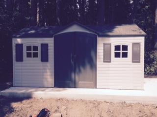 Lifetime 6446 Outdoor Storage Shed, 8 x 15 Foot, Desert Sand customer photo 2