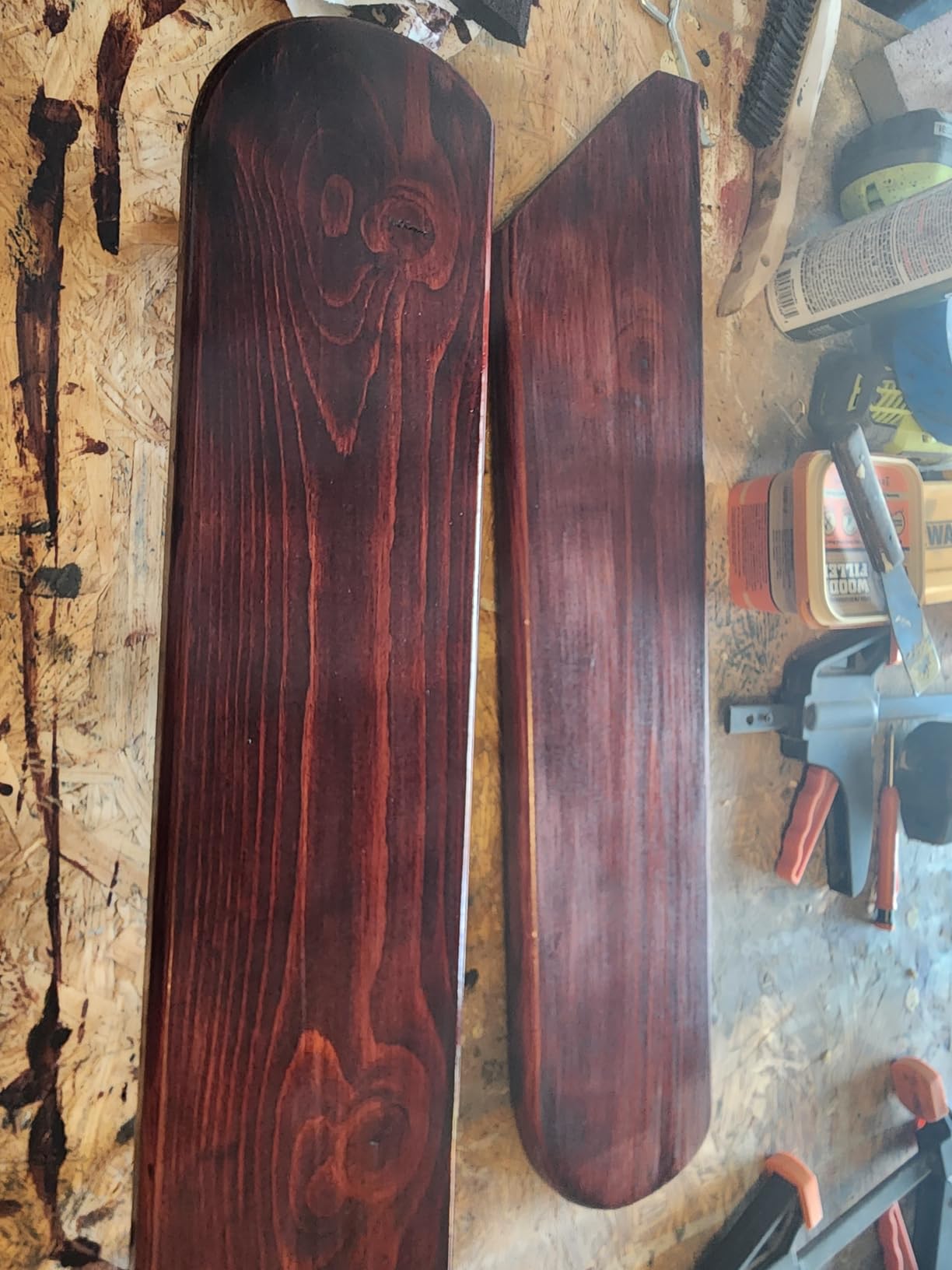 Minwax PolyShades Wood Stain + Polyurethane Finish - ½ Pint, Classic Oak, Satin customer photo 2