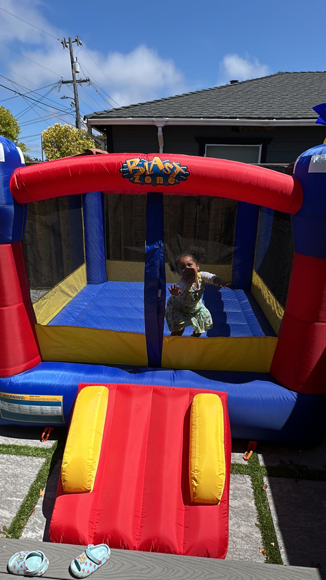 Blast Zone Magic Castle - Inflatable Bounce House with Blower - Premium Quality - Indoor/Outdoor - Portable - Sets Up in Seconds customer photo 2