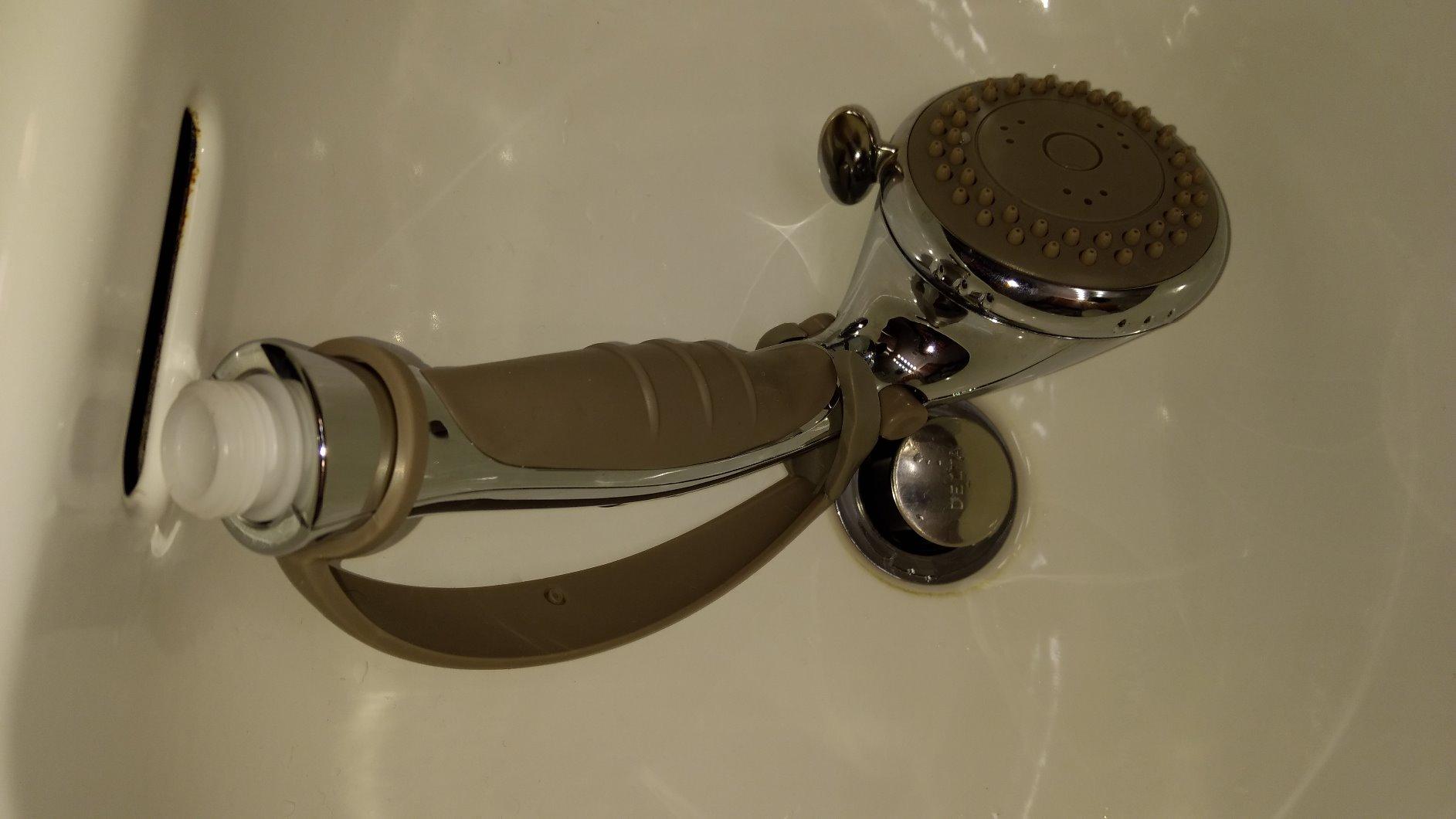 Moen DN8001CH Home Care Multi-Function Handheld Showerhead with Non-Positive Pause Control, Chrome Finish, Wall-Mounted Hand Shower with 7-Foot Hose and Lightweight Soft Grip Handle customer photo 1