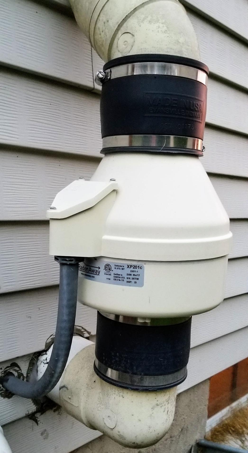 RadonAway 23011-1 XP201 Radon Mitigation Fan, 4
