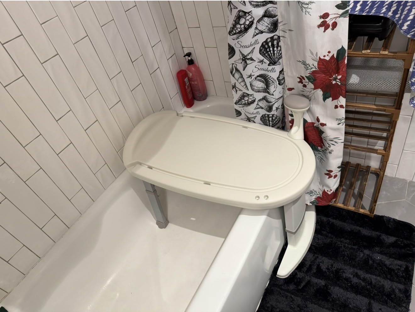 Moen Home Care Bath Safety Tub Transfer Bench, Shower Chair for Elderly and Disabled with Adjustable Height, Handicap Accessories for Daily Living, DN7105 customer photo 1