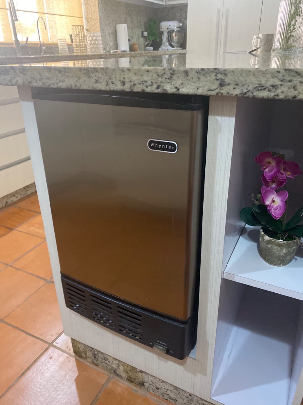 Whynter Built-In Stainless Steel Ice Maker, Undercounter, UIM-155 | Makes up to 12 lbs of Crescent Ice in 24 Hours and Stores 6 lbs, No Drain Required, Auto Shut Off and One Button Operation customer photo 2