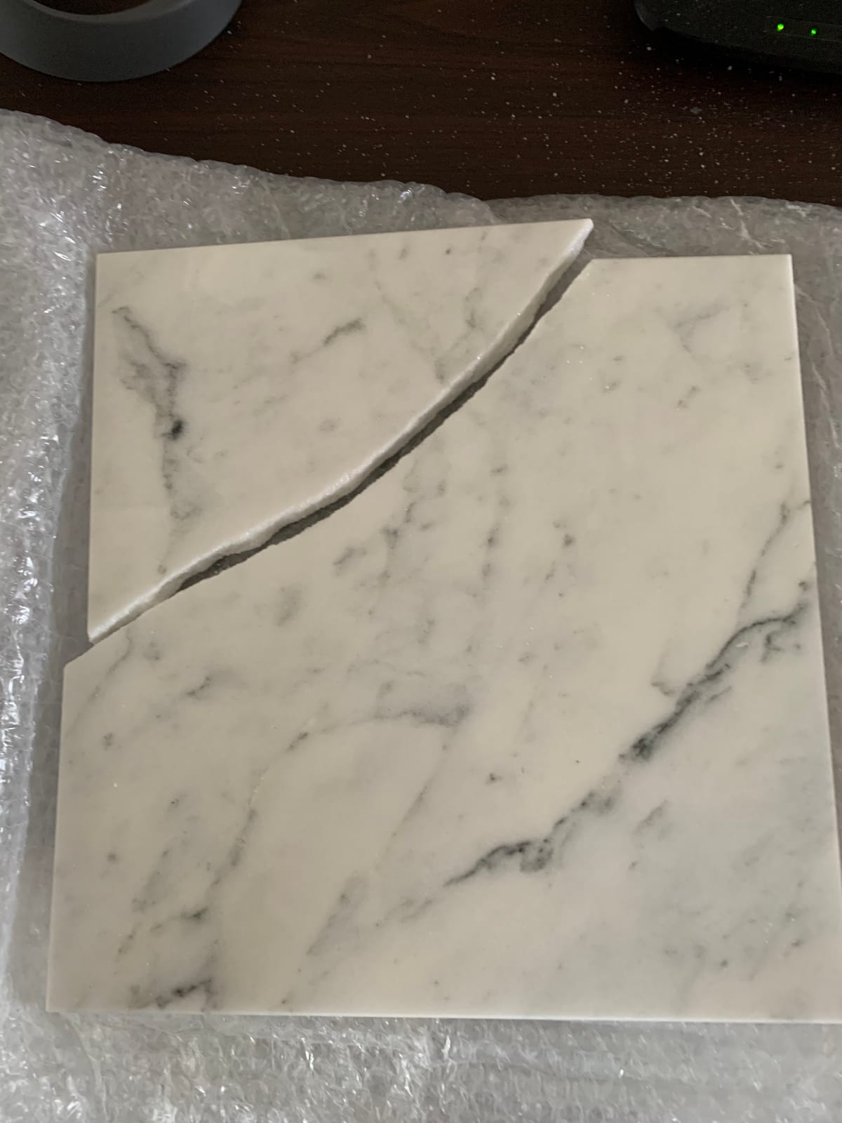 Tenedos Bianco Carrara 12x12 Polished Marble Tile, Italian White Carrera Stone customer photo 2