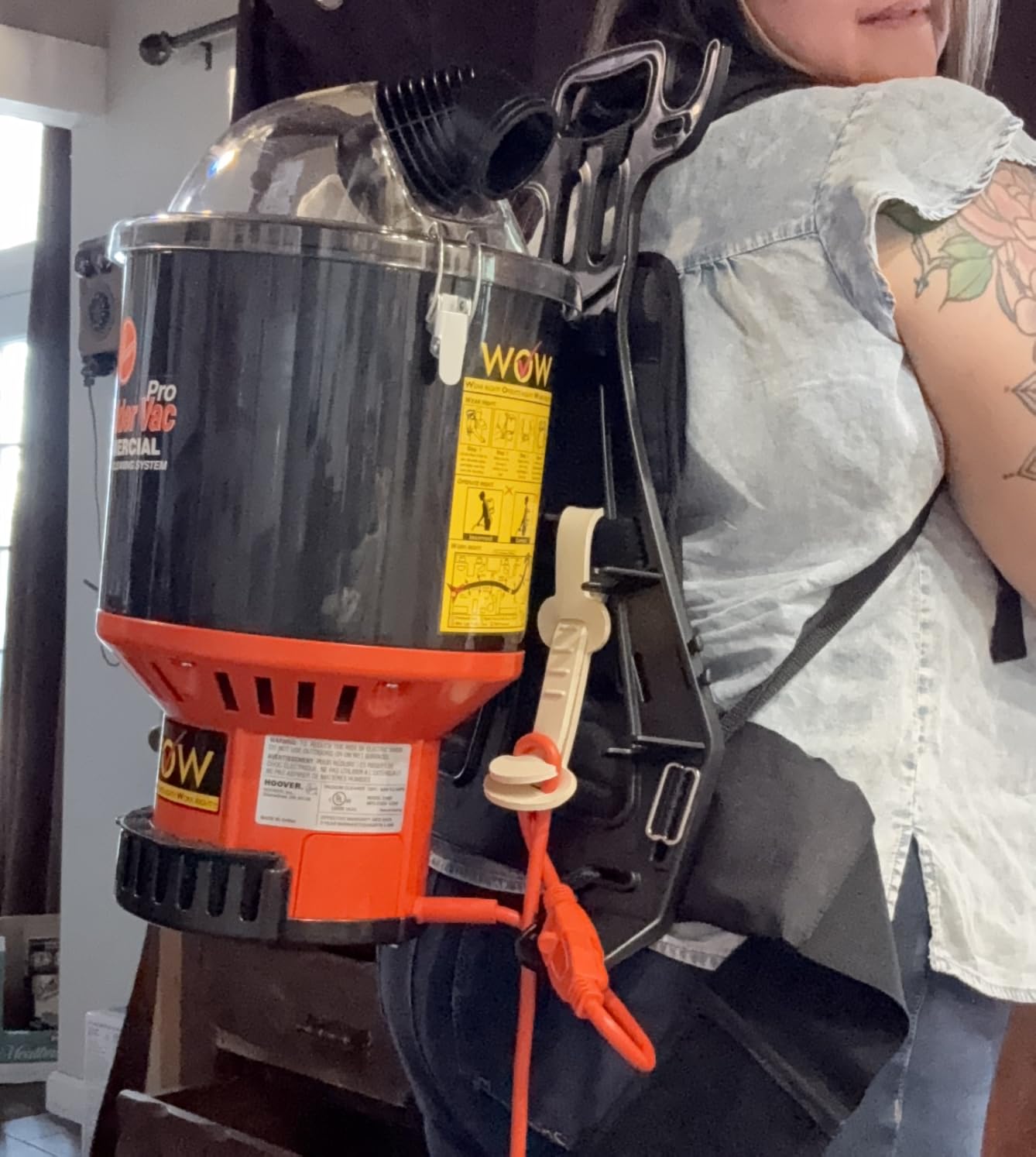 Hoover Commercial Shoulder Vac Pro Bagged Backpack Vacuum Cleaner customer photo 1