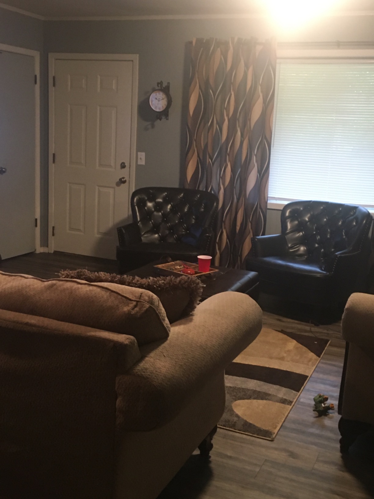 Christopher Knight Home Tafton Tufted Leather Club Chair, Brown 35D x 33.5W x 34.5H in customer photo 2