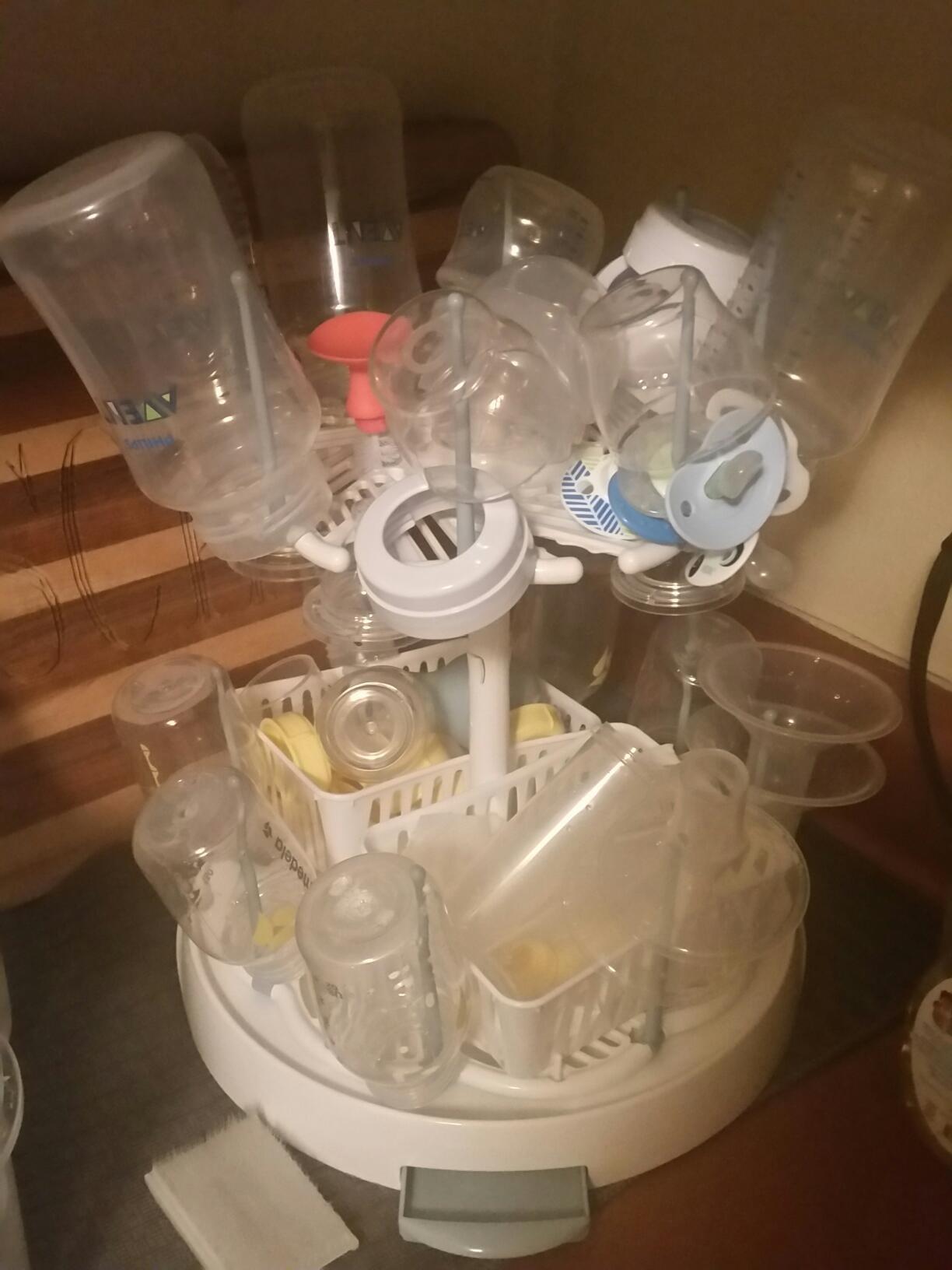 Munchkin High Capacity Drying Rack for Baby Bottles and Accessories, White customer photo 2