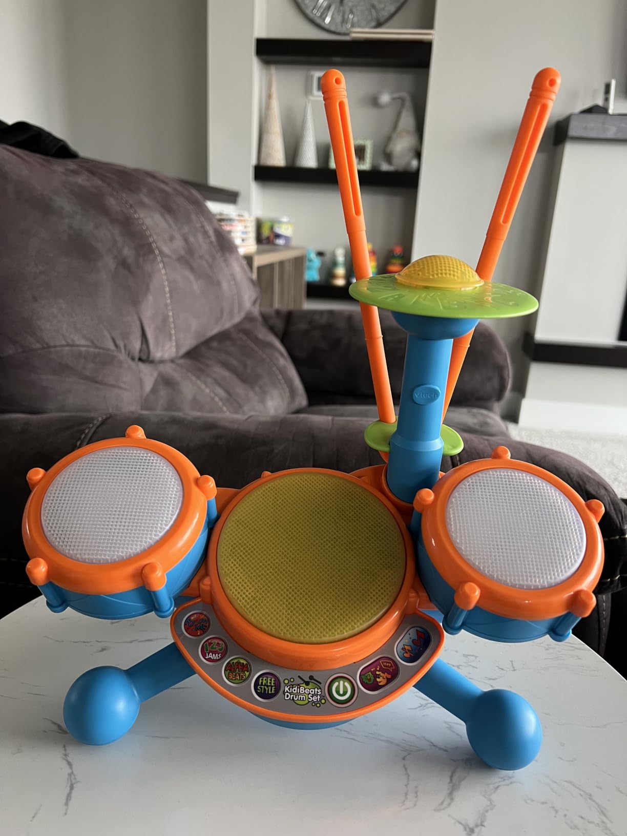 VTech KidiBeats Kids Drum Set, Orange customer photo 1