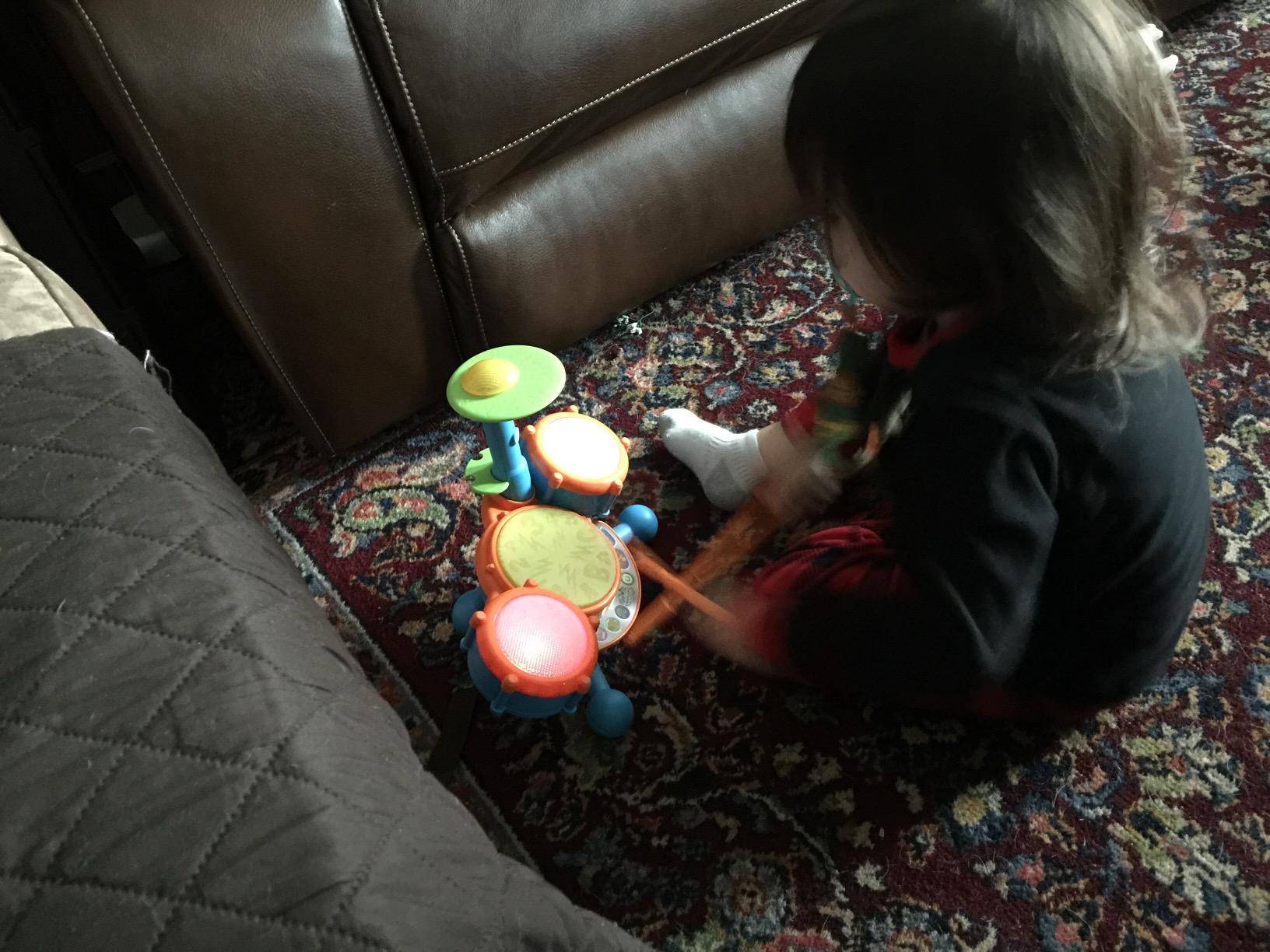VTech KidiBeats Kids Drum Set, Orange customer photo 2