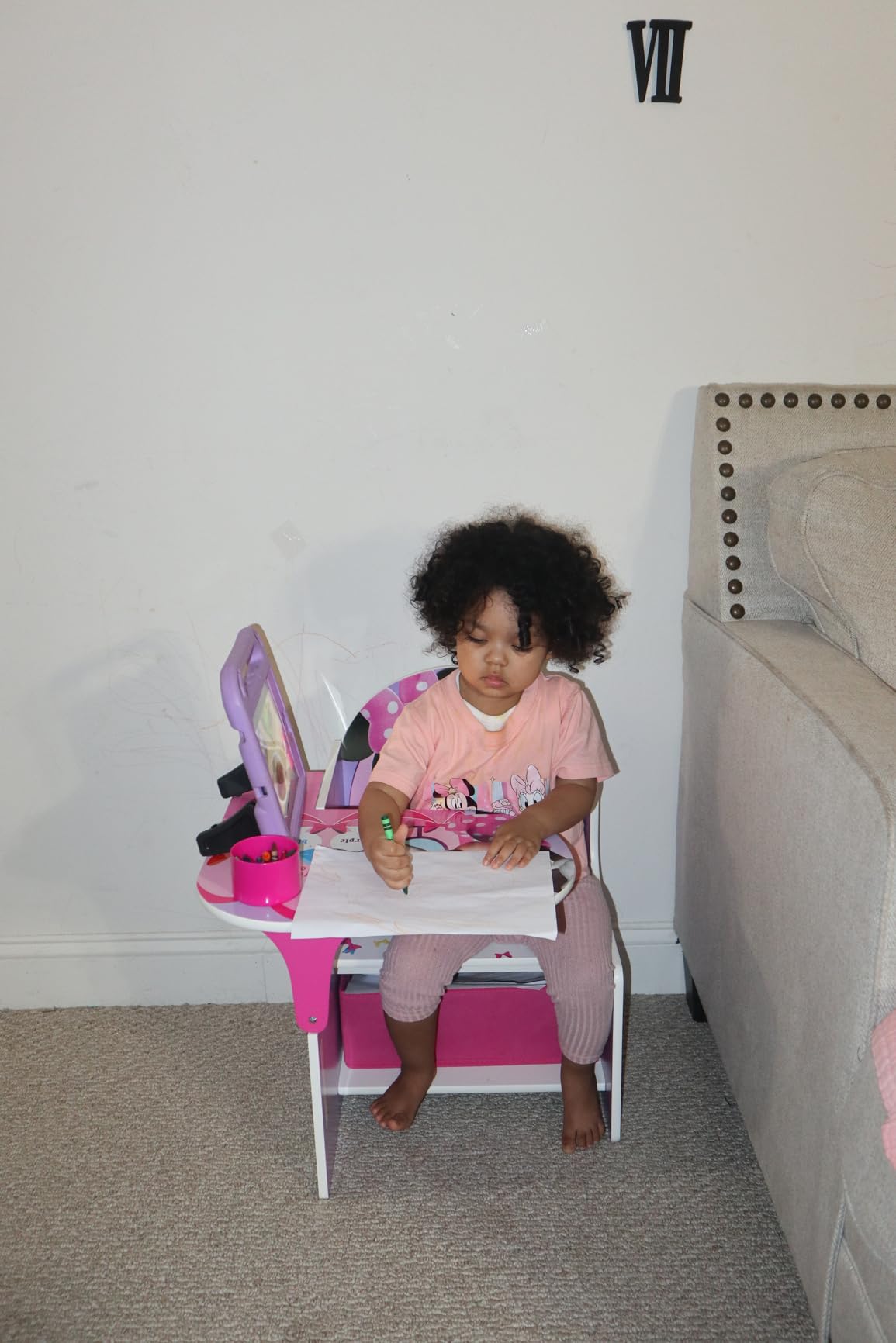 Delta Children Chair Desk With Storage Bin, Disney Minnie Mouse customer photo 2