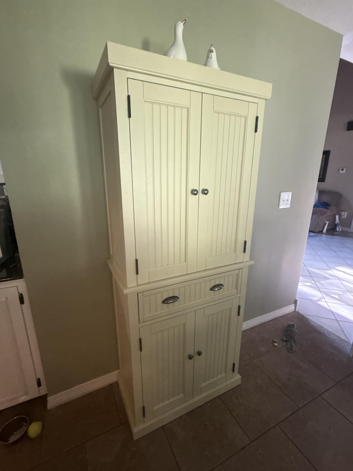 Homestyles Nantucket Natural Wood Pantry with Four Doors customer photo 2